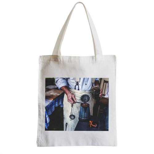Grand Sac Shopping Plage Etudiant cafe a l ancienne vintage