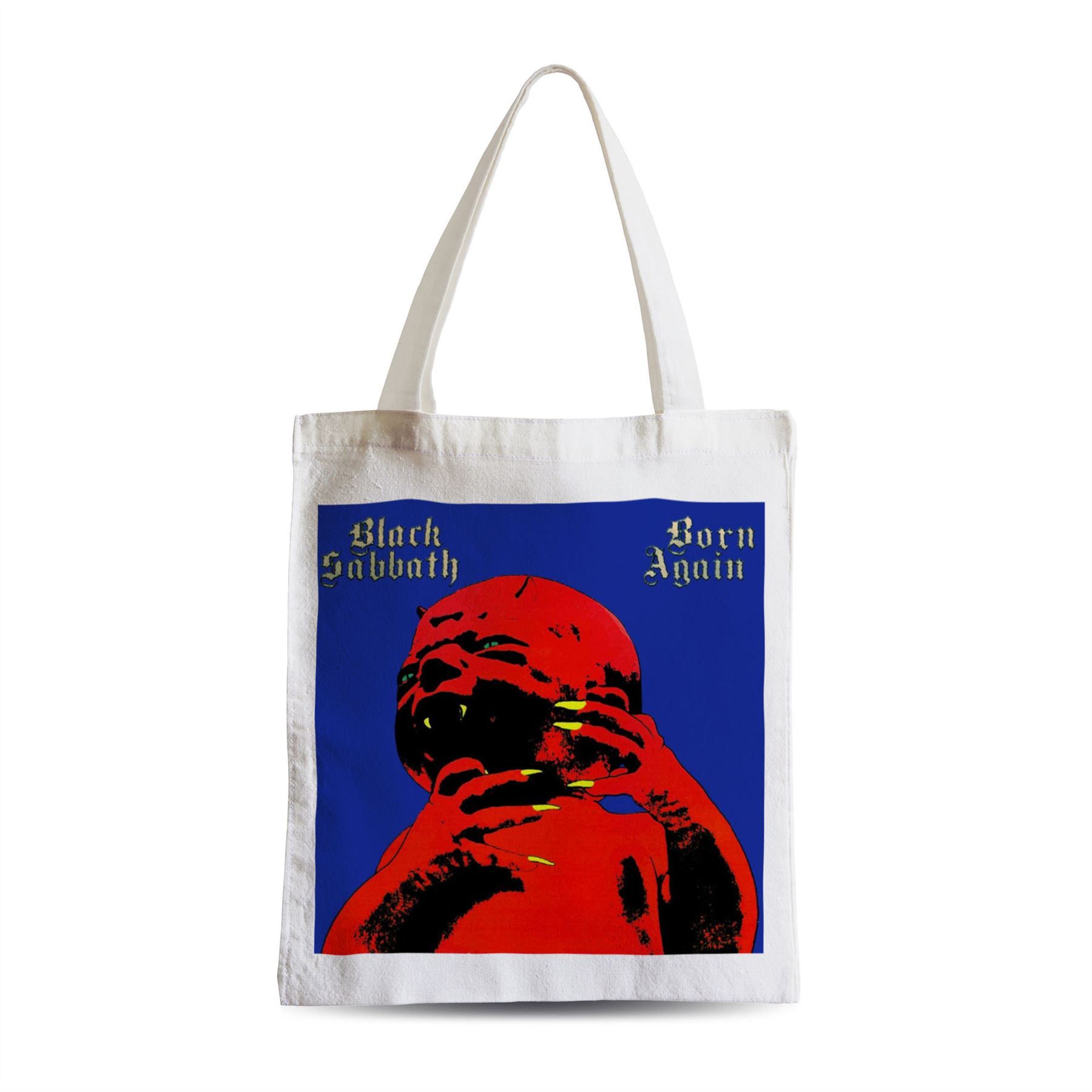 Grand Sac Shopping Plage Etudiant Black Sabbath Vintage Album Cover Born Again Hard Rock