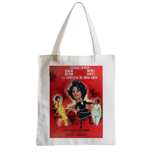 Grand Sac Shopping Plage Etudiant Vieille Affiche Française de