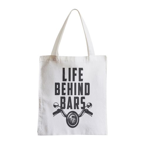 Grand Sac Shopping Plage Etudiant Life Behind Bars Moto Grosses cylindrées Cafe Racer