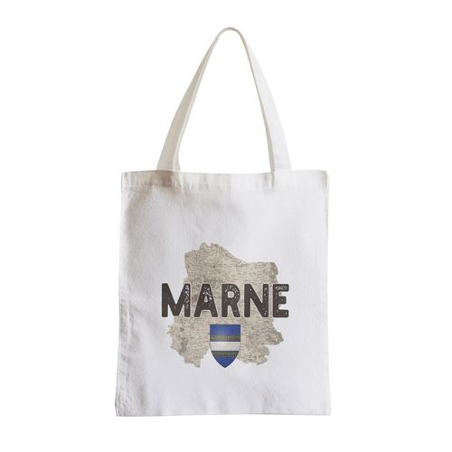 Grand Sac Shopping Plage Etudiant Marne Departement 51 Chalons en Champagne Carte Ancienne