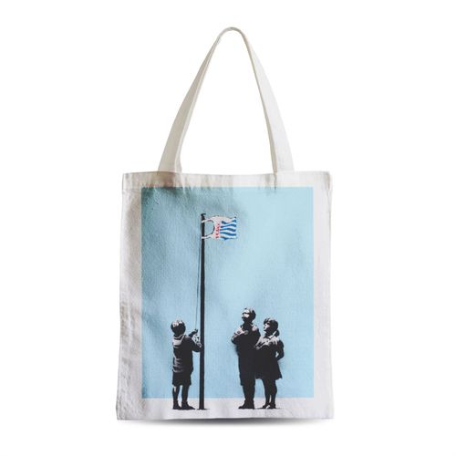 Grand Sac Shopping Plage Etudiant Banksy Tesco Kids Enfants Drapeau Street Art Graffiti