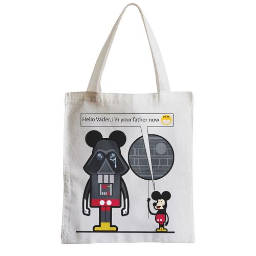 Grand Sac Shopping Plage Etudiant i m your father now star wars disney mickey geek