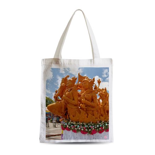 Grand Sac Shopping Plage Etudiant Char du Festival Des Bougies Thaïlande Carnaval Du Monde