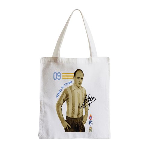 Grand Sac Shopping Plage Etudiant Alfredo di Stefano Vintage Footballeur Foot Star