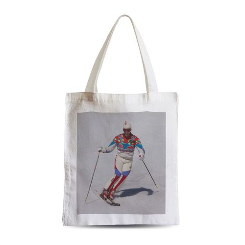 Grand Sac Shopping Plage Etudiant Homme en Ski Retro Combinaison Ringarde Vintage 70's