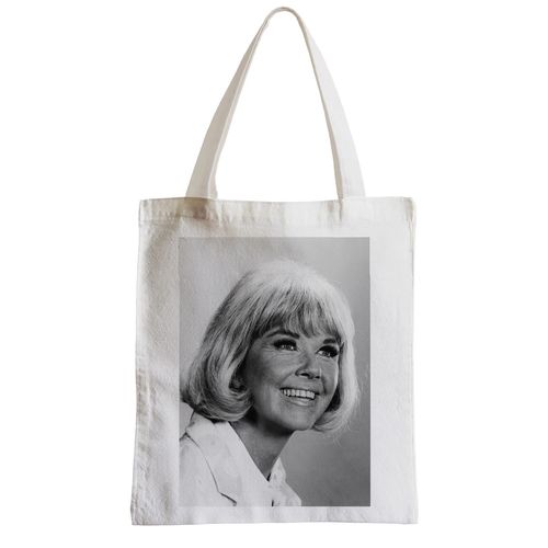 Grand Sac Shopping Plage Etudiant Photo de Star Célébrité Doris Day Actrice Vieux Cinéma Original 6