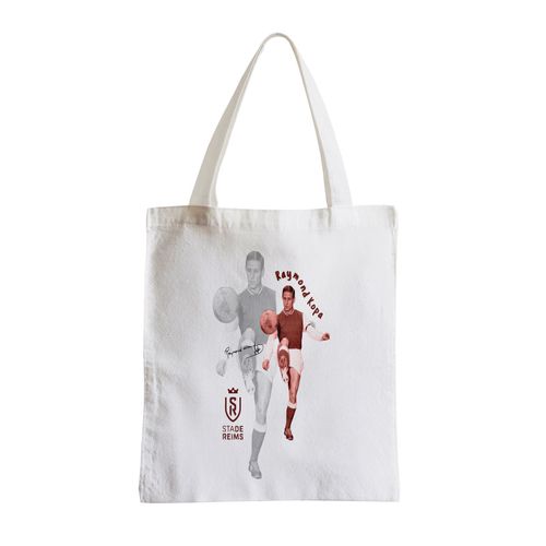 Grand Sac Shopping Plage Etudiant Raymond Kopa Vintage Footballeur Foot Star