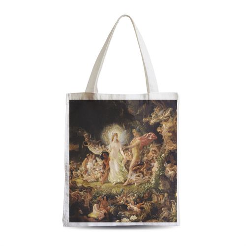 Grand Sac Shopping Plage Etudiant Paton La Querelle d'Oberon Peinture Mythologie Shakespeare