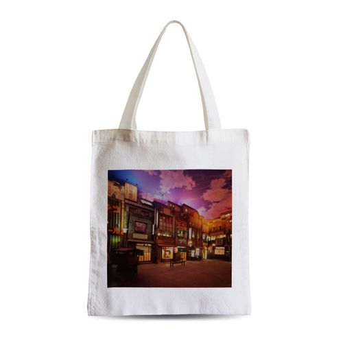 Grand Sac Shopping Plage Etudiant Ville Japonaise Traditionnelle Japon Ancien