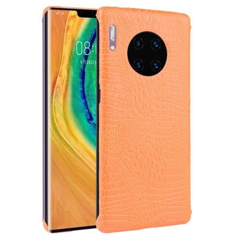 Classique Élégant Étui Pour Huawei Mate 30 Pro Anti Éraflure Compatibilité Mode Classique D'alligator Housse De Protection - Couleur Orange