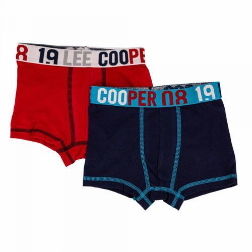 Boxer Lot X2 Coton Doux Stretch Enfant Lee Cooper