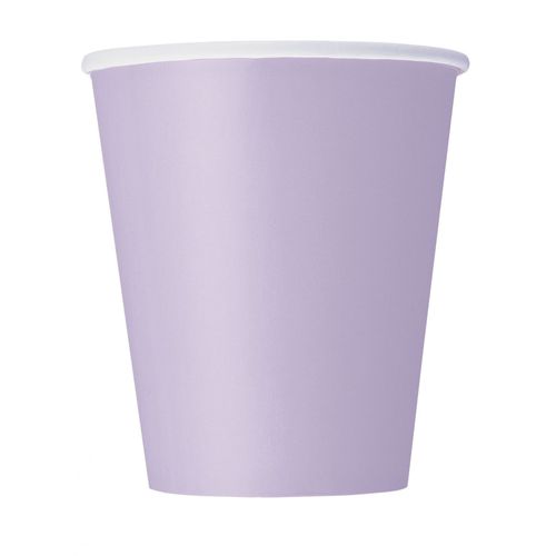 14 Gobelets En Carton Lavandes 266 Ml