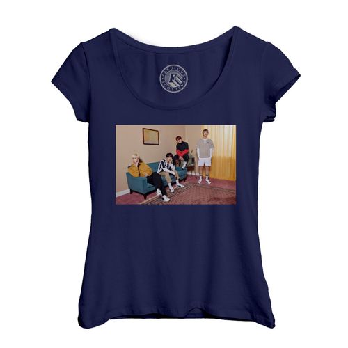 T-Shirt Femme Col Echancré Bts Groupe Appartement Kpop Stars Jungkook