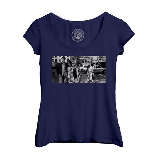 T-Shirt Femme Col Echancré Nirvana Kurt Cobain Dave Grohl Edgewater Hotel Rock