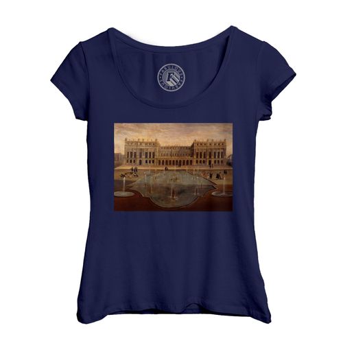 T-Shirt Femme Col Echancré Chateau De Versaille Peinture Ancienne Renaissance Paris