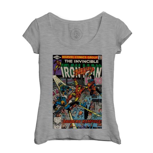T-Shirt Femme Col Echancré The Invisible Iron Man / Bande Dessinee / Comics / Super Heros