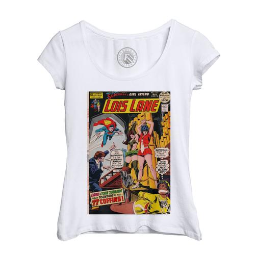 T-Shirt Femme Col Echancré Lois Lane Superman's Girlfriend Bande Dessinee Comics Super Hero