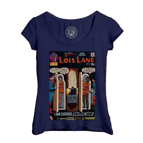 T-Shirt Femme Col Echancré Lois Lane Superman's Girlfriend Bande Dessinee Comics Super Hero No.106