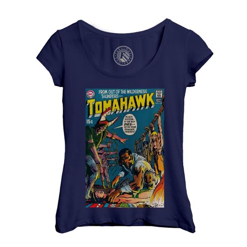 T-Shirt Femme Col Echancré Tomahawk Bande Dessinee Comics Super Heros