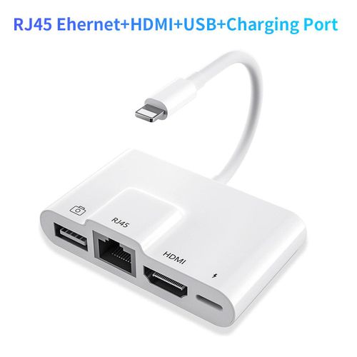 Adaptateur AV numérique Lightning vers HDMI,hub USB/OTG pour touristes,pour i-Phone/i-Pad vers 1080p,micro TV,convertisseur audio en direct - Type Type 5