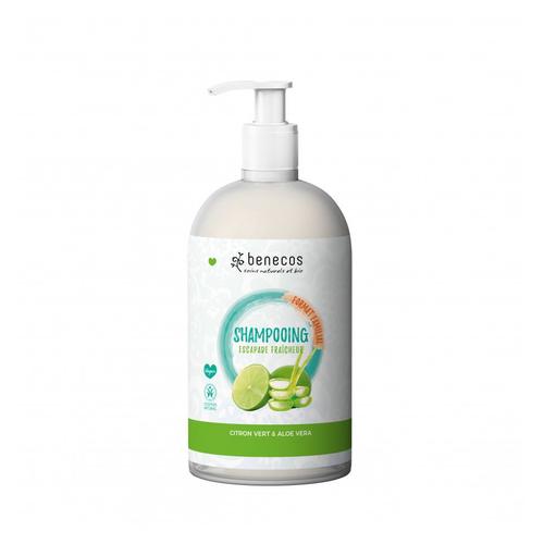 Shampoing Citron Vert Et Aloe Vera Format Familial 950ml - Benecos 