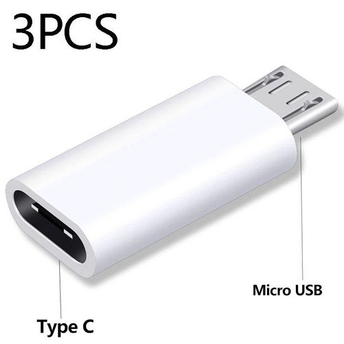 Adaptateur De Type C Vers Micro Usb Et Micro Usb Vers Type C,Connecteur,Chargeur,Convertisseur Pour Xiaomi Redmi Huawei - Type 3pcs Typec To Micro #B