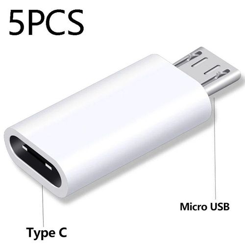 Adaptateur De Type C Vers Micro Usb Et Micro Usb Vers Type C,Connecteur,Chargeur,Convertisseur Pour Xiaomi Redmi Huawei - Type 5pcs Typec To Micro #B