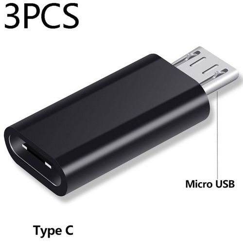 Adaptateur Usb Type C Femelle Vers Micro Usb Mâle,Connecteur Type-C,Chargeur Adaptateur Pour Xiaomi Huawei,Convertisseur De Téléphone - Type 3pcs Typec To Micro #B