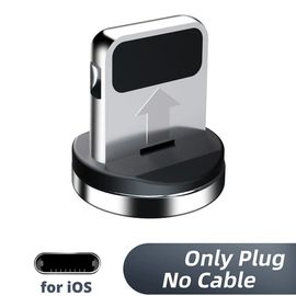 Adaptateur de câble magnétique pour téléphone portable,micro USB Type C,bouchons