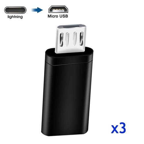 Adaptateur De Chargeur De Téléphone Portable Pour Ios,Connecteur Mâle,Convertisseur De Câble,Femelle Vers Usb C,Android,Apple Iphone 14 13 Pro Max - Type 3pcs Ios To Micro