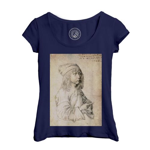 T-Shirt Femme Col Echancré Autoportrait A 13 Ans Albrecht Durer Dessin Art Renaissance