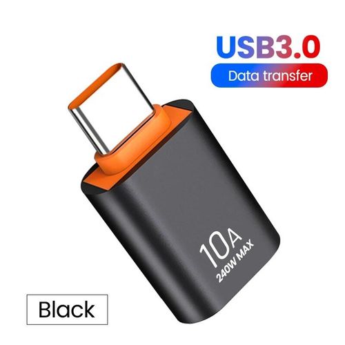Olpg-Adaptateur Usb A Vers Usb C Otg,Convertisseur Usb 3.0 Pour Xiaomi 12 Macple,Connecteur Usb Vers Type C Otg,10a - Type Black