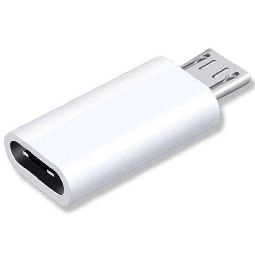 Connecteur De Câble De Charge Pour Téléphone Portable,Micro Usb Mâle Vers Type C Femelle,Port De Convertisseur De Chargeur D'alimentation Pour Samsung,Xiaomi - Type White-1pcs