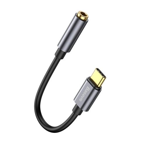 Bas192.- Câble adaptateur USB Type-C vers 3.5mm,pour écouteurs,audio,jack 3.5,pour Huawei P20,Xiaomi Mi 10 - Type GRAY