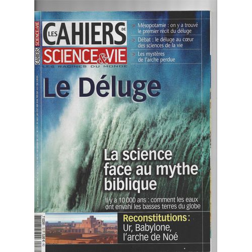 Cahier De Science Et Vie N°72 "Le Déluge"