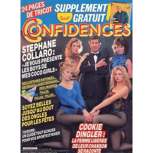 Confidences 1932 1984 Collaro Cco Girls/Cookie Dingler/Lahaye (Avec Dion,Charby,Aufray)/Mas/Line Renaud/Nicoletta/Karen Cheryl/Priscilla Presley/Bernard Menez/Supplement Tricot