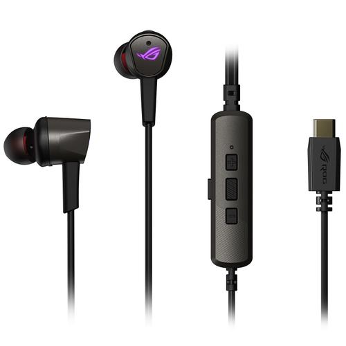 ASUS ROG Cetra II - Écouteurs avec micro - intra-auriculaire - filaire - Suppresseur de bruit actif - USB-C - noir
