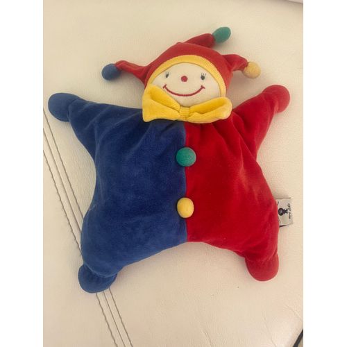 Doudou Semi Plat Clown Multicolore There Is No Art Like 28 Cm