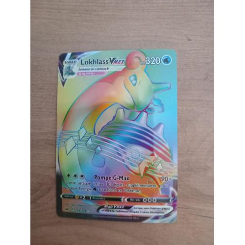 Carte Pokemon Lokhlass Vmax Full Art Rainbow Secret 