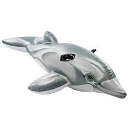 Dauphin Gonflable À Chevaucher - 2.01 X 76 - Gris