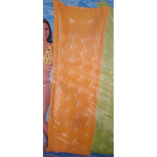 Matelas Gonflable Pour Piscine - Environ 183 X 69 Cm - Orange Uni