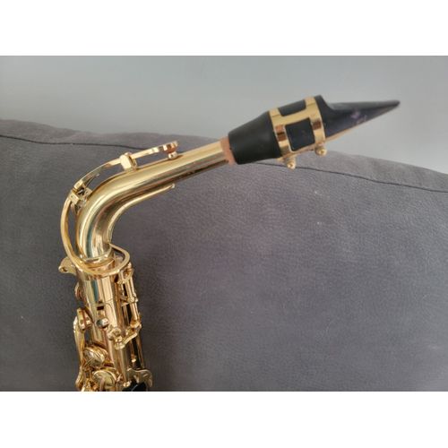 Sax Alto Yamaha D'étude De Haute Gamme Avec Son Bec Métal Offo Link Super Master Toner 6 + Son Étui