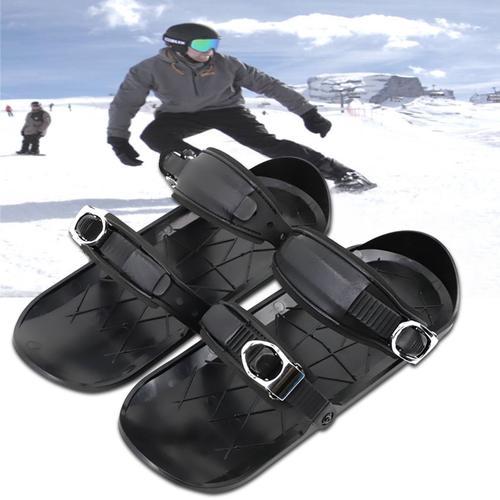Mini Ski Skates Snow Short Skiboard Snowblades Fixations Snowfeet  Chaussures De Ski
