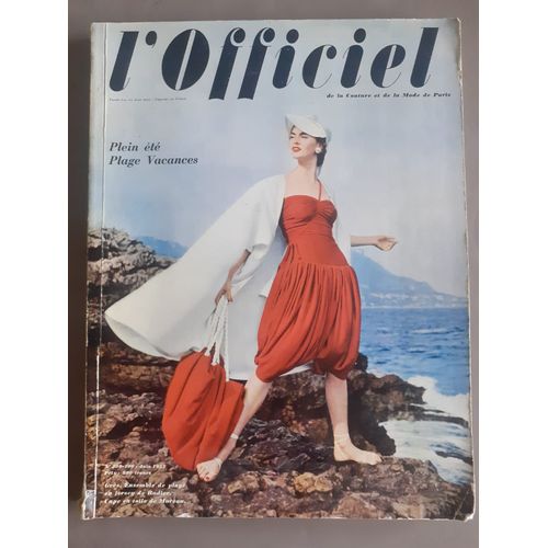 L'officiel De La Couture Et De La Mode De Paris N°399-400 Juin 1955. Plein Été, Plage Vacances