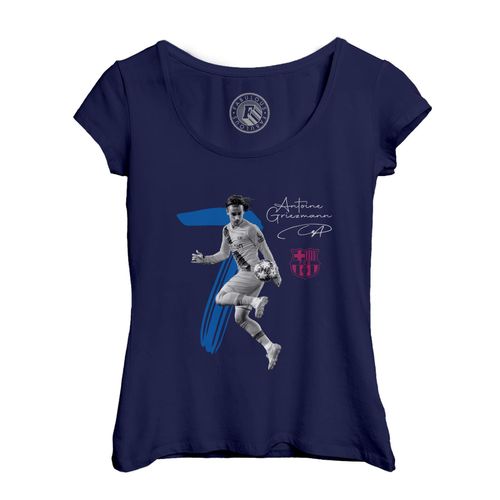 T-Shirt Femme Col Echancré Antoine Griezmann Vintage Footballeur Foot Star