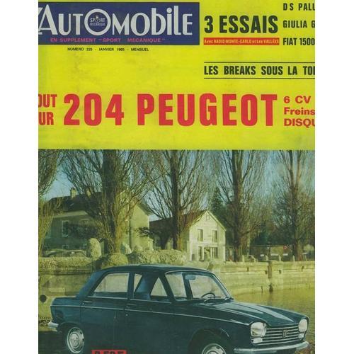 L Automobile N° 225, 204 Peugeot