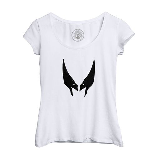 T-Shirt Femme Col Echancré Wolverine Symbole Super Héros Bd Film Geek