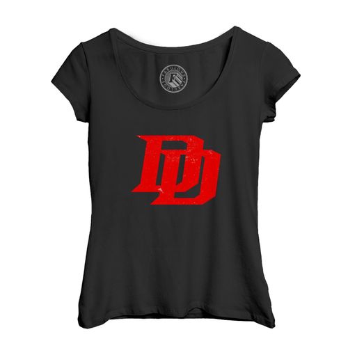 T-Shirt Femme Col Echancré Daredevil Super Héros Bd Film Geek