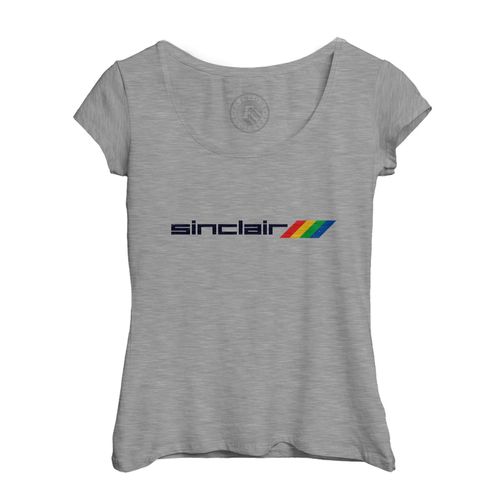 T-Shirt Femme Col Echancré Sinclair Console Jeux Vidéo Retro Gaming Vintage